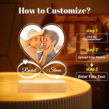 Custom Acrylic Photo Plaque with Light - Nisiowelt
