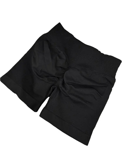 Impact Seamless Ribbed Shorts – 4.5" Yoga & Workout Nisiowelt