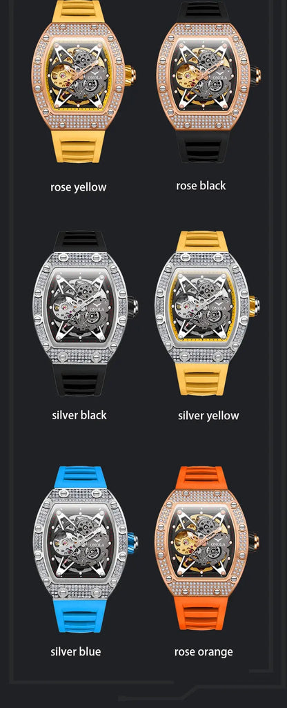ONOLA Luxury Automatic Waterproof Men's Watch with Diamond - Nisiowelt