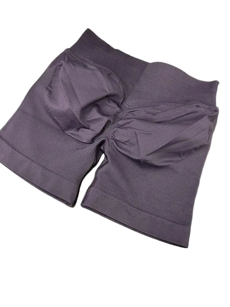 Impact Seamless Ribbed Shorts – 4.5" Yoga & Workout Nisiowelt