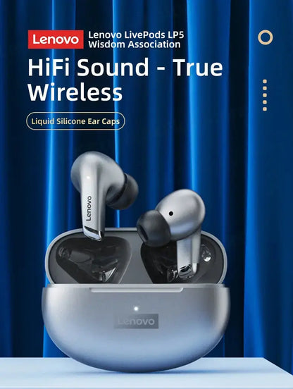 Lenovo LP5 Wireless Bluetooth Earbuds HiFi Waterproof with Mic - Nisiowelt