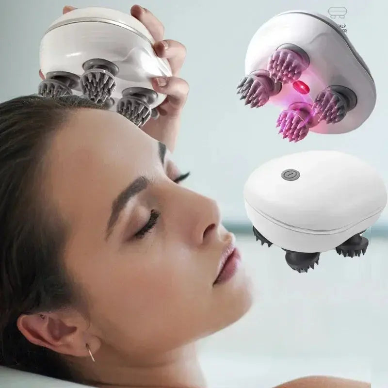 Electric Scalp Massager with Red Light Therapy - Nisiowelt