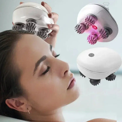 Electric Scalp Massager with Red Light Therapy - Nisiowelt