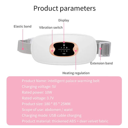 Electric Menstrual Cramp Massager Heating Belt - Nisiowelt