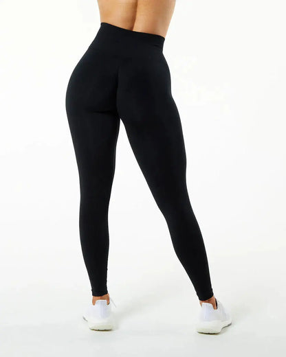 High Waist Push-Up Fitness Leggings - Seamless Scrunch Bum - Nisiowelt