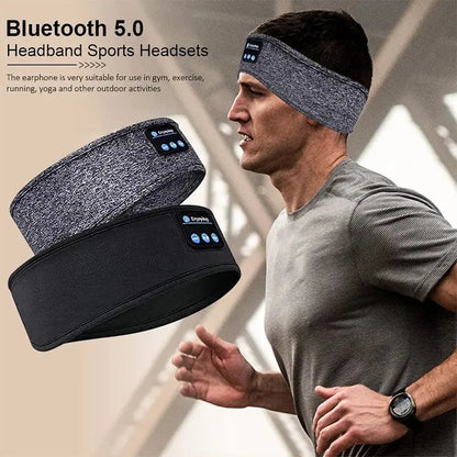 Wireless Bluetooth Sports Headband Earphones & Music Eye Mask Headset - Nisiowelt