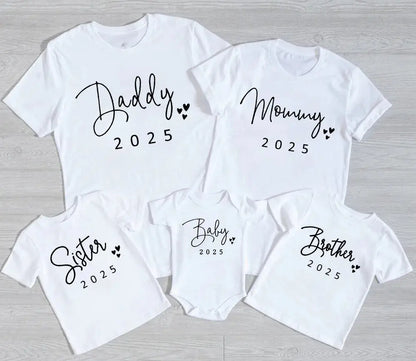 Family Matching 2025 T-Shirt Set for Dad, Mom, Sister, Brother & Baby - Nisiowelt