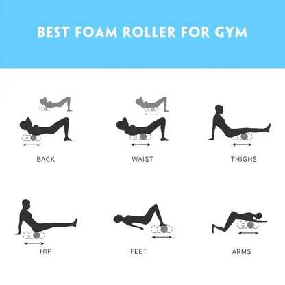 Foam Massage Roller – Yoga Column for Muscle Therapy & Rehabilitation - Nisiowelt