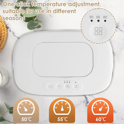 USB Baby Wipe Warmer with Adjustable Temperature & LED Light Nisiowelt
