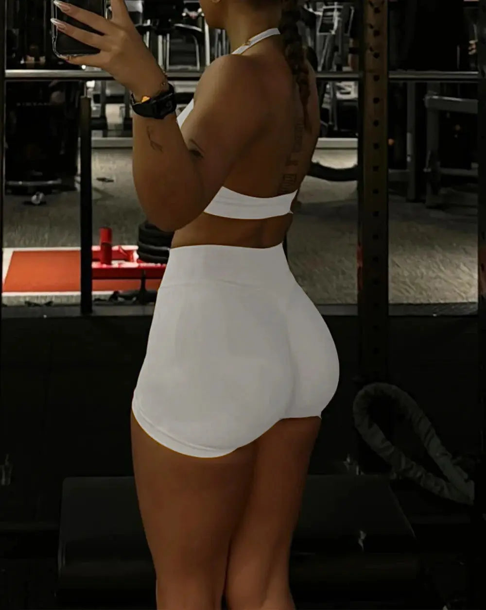 Impact Seamless Ribbed Shorts – 4.5" Yoga & Workout Nisiowelt
