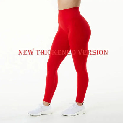 High Waist Push-Up Fitness Leggings - Seamless Scrunch Bum - Nisiowelt
