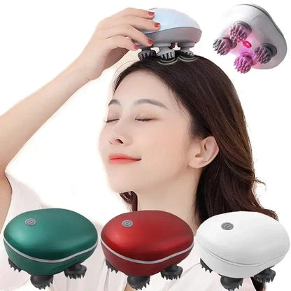 Electric Scalp Massager with Red Light Therapy - Nisiowelt