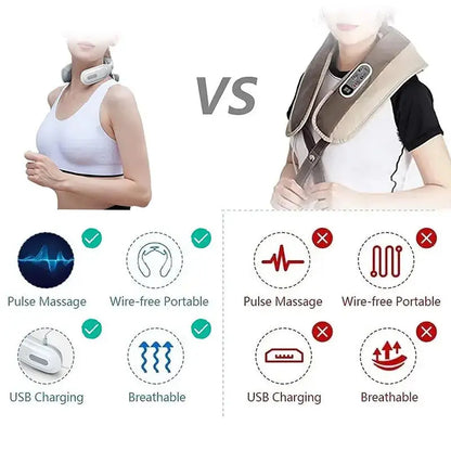 Neck Massage Machine – Heat & Vibration Therapy - Nisiowelt