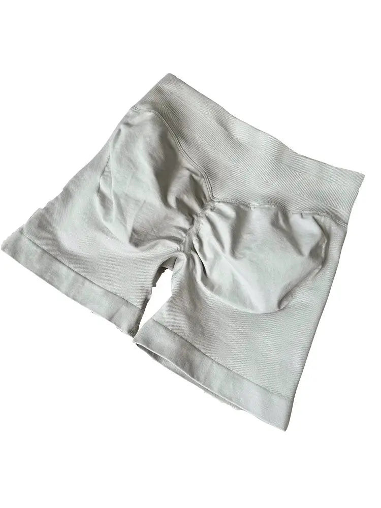 Impact Seamless Ribbed Shorts – 4.5" Yoga & Workout Nisiowelt