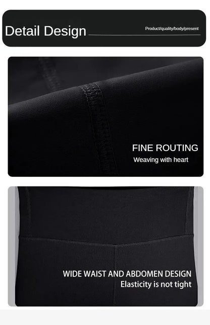 High-Waist Yoga Pants with Large Pockets & Slim Fit - Nisiowelt