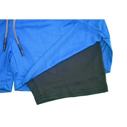 Men's 2-in-1 Fitness Shorts - Nisiowelt