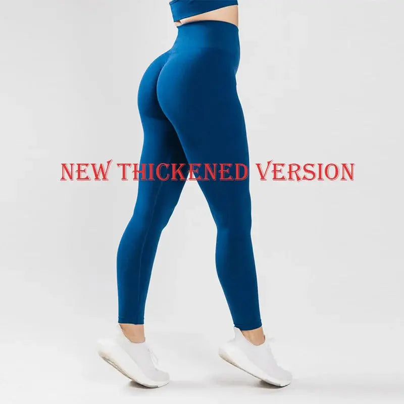 High Waist Push-Up Fitness Leggings - Seamless Scrunch Bum - Nisiowelt