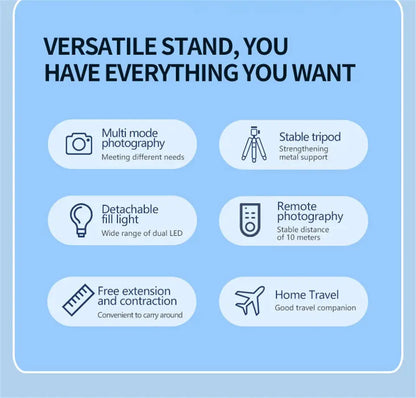 Selfie Stick Tripod 130cm with Bluetooth Shutter - Nisiowelt