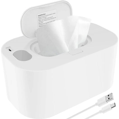 USB Baby Wipe Warmer with Adjustable Temperature & LED Light Nisiowelt