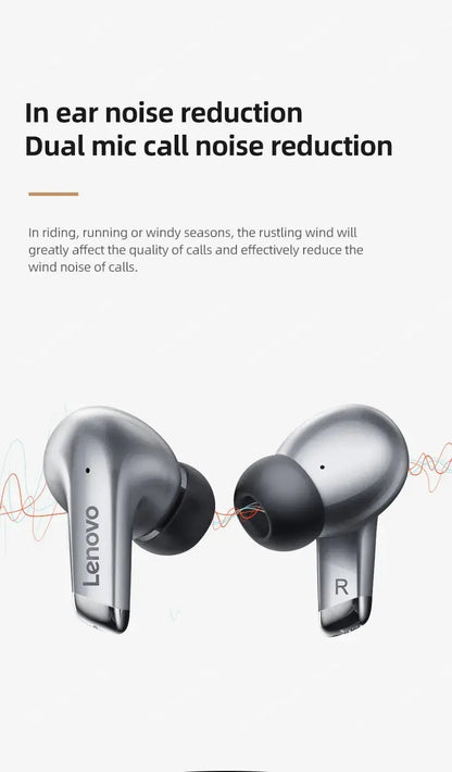 Lenovo LP5 Wireless Bluetooth Earbuds HiFi Waterproof with Mic - Nisiowelt