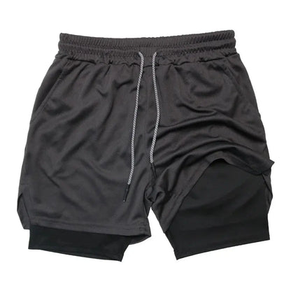 Men's 2-in-1 Fitness Shorts - Nisiowelt