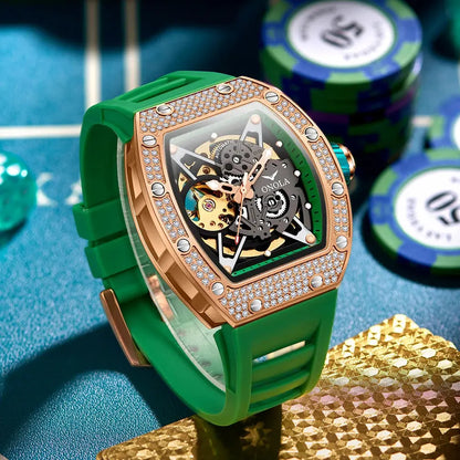 ONOLA Luxury Automatic Waterproof Men's Watch with Diamond - Nisiowelt