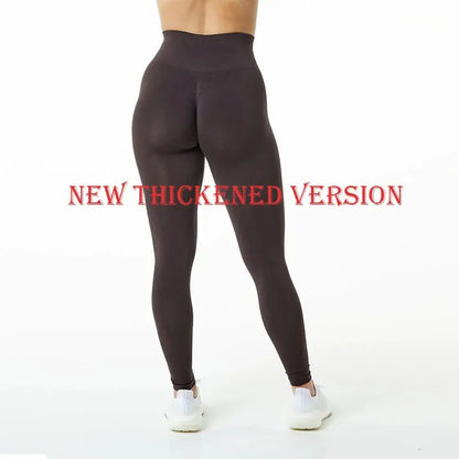 High Waist Push-Up Fitness Leggings - Seamless Scrunch Bum - Nisiowelt