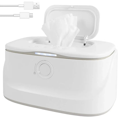 USB Baby Wipe Warmer with Adjustable Temperature & LED Light Nisiowelt