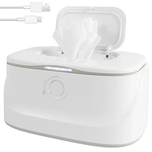 USB Baby Wipe Warmer with Adjustable Temperature & LED Light Nisiowelt