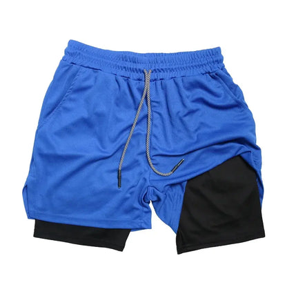 Men's 2-in-1 Fitness Shorts - Nisiowelt