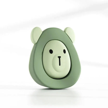2 in 1 Door Stop Little Bear Cartoon Soft Silicone Thicken Door Bottom Multi-function Child Safety Anti Pinch Hand Door Stopper Nisiowelt