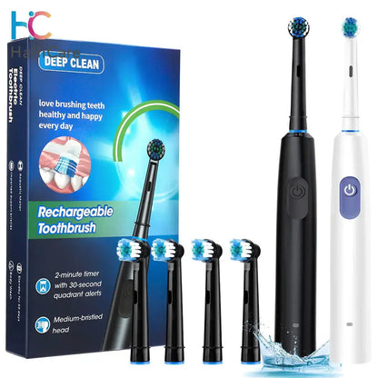 Electric Smart Rotating Toothbrush with 5 Modes & 4 Heads Nisiowelt