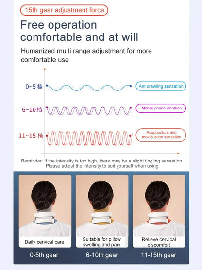 Neck Massage Machine – Heat & Vibration Therapy - Nisiowelt