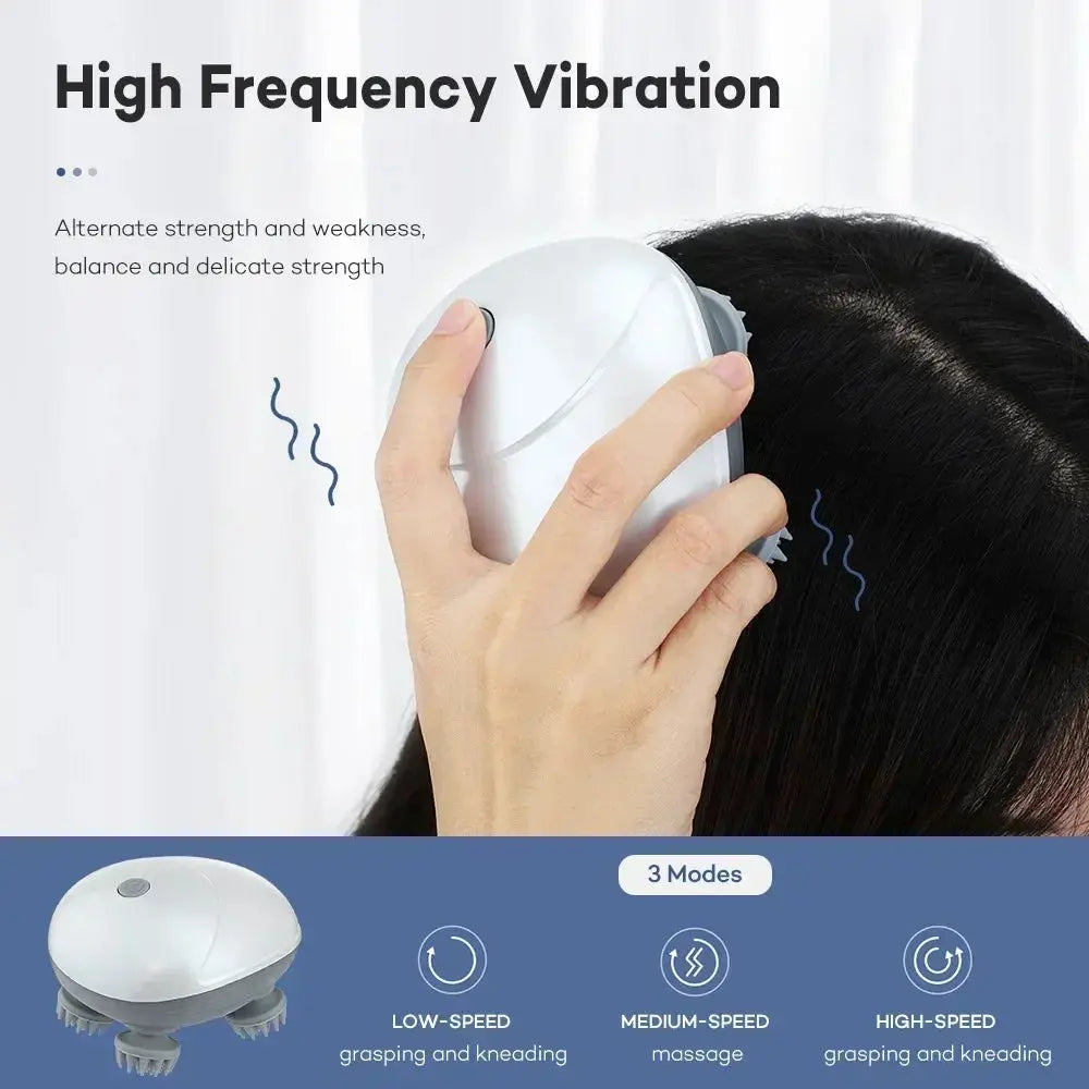 Electric Scalp Massager with Red Light Therapy - Nisiowelt