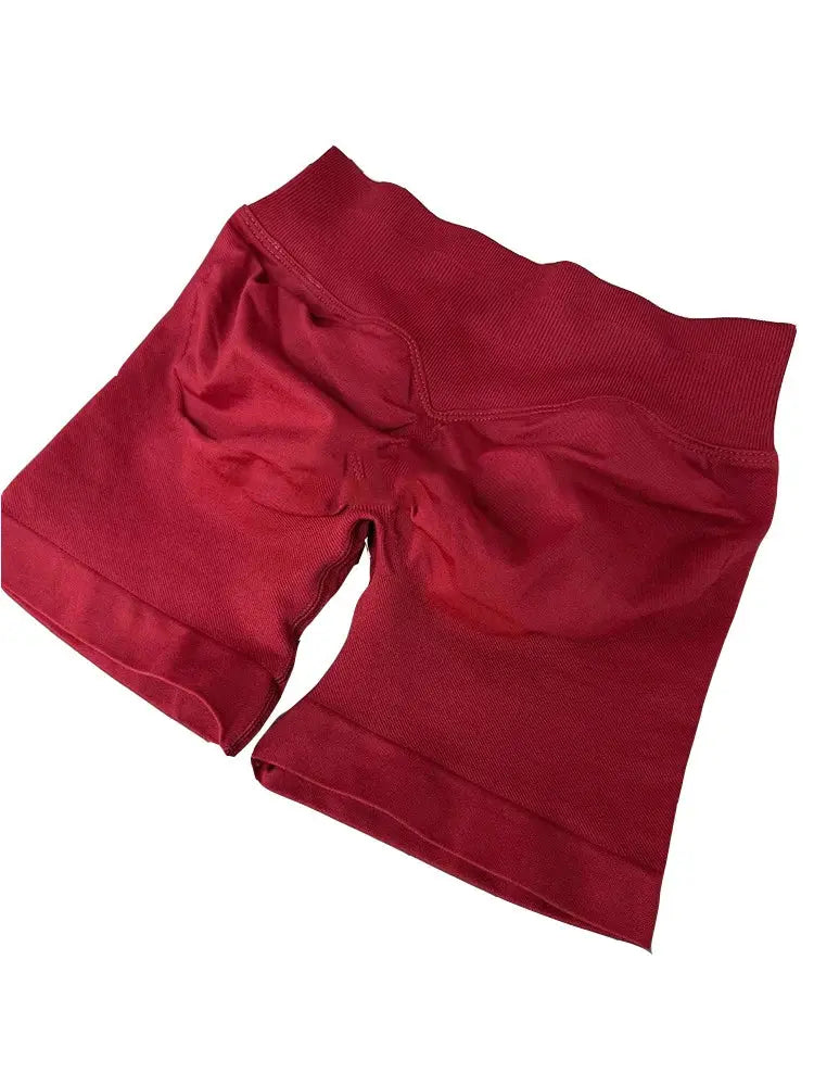 Impact Seamless Ribbed Shorts – 4.5" Yoga & Workout Nisiowelt
